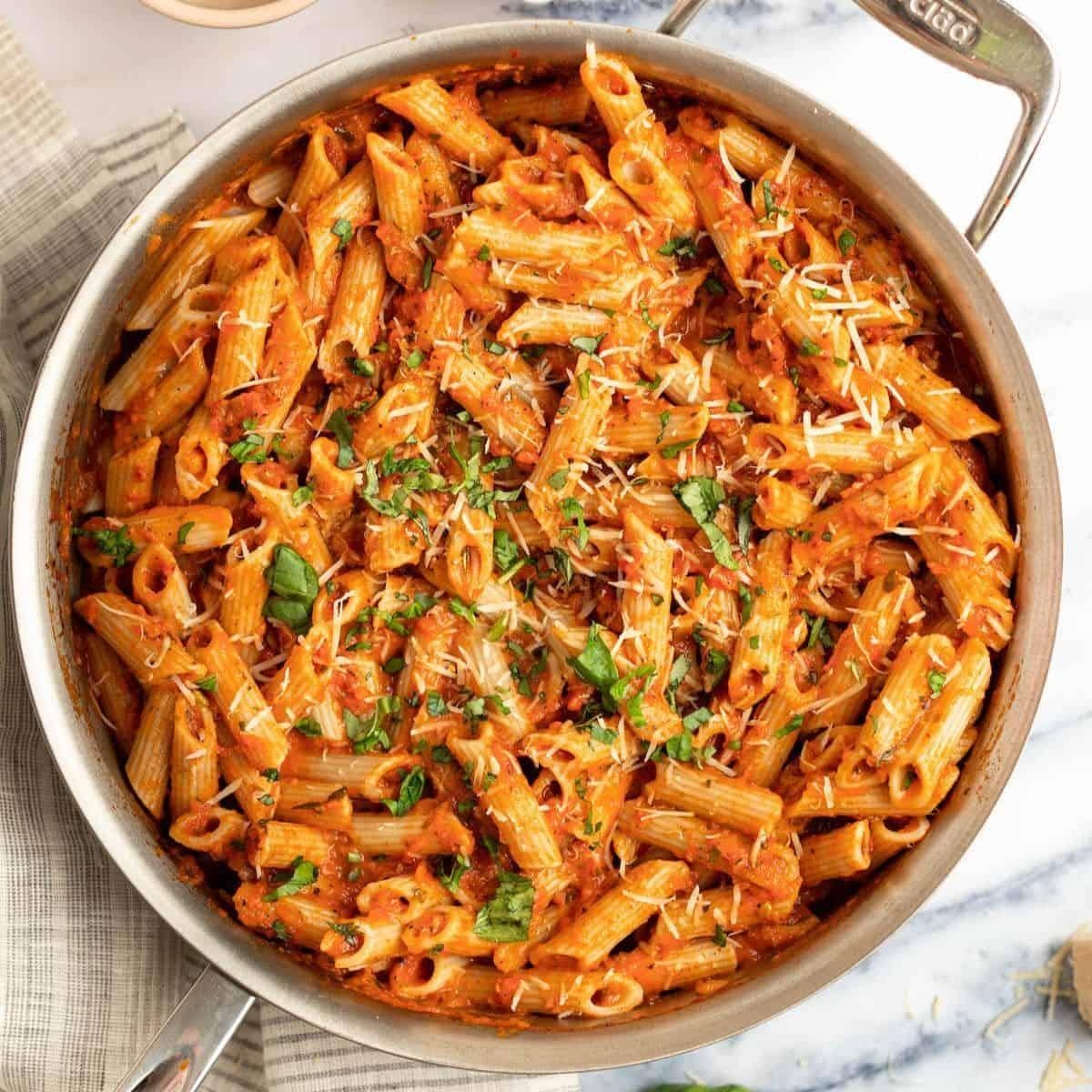 Mixed Vegetables Penne Rosé Pasta