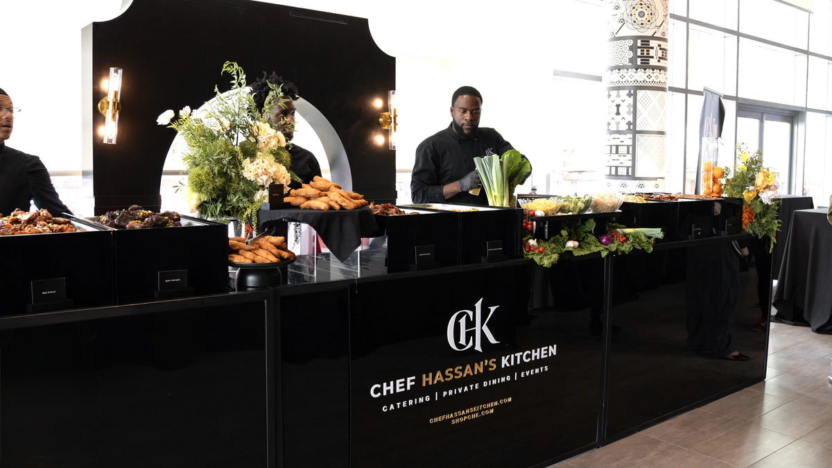 A Chef Hassan's Kitchen dining setup